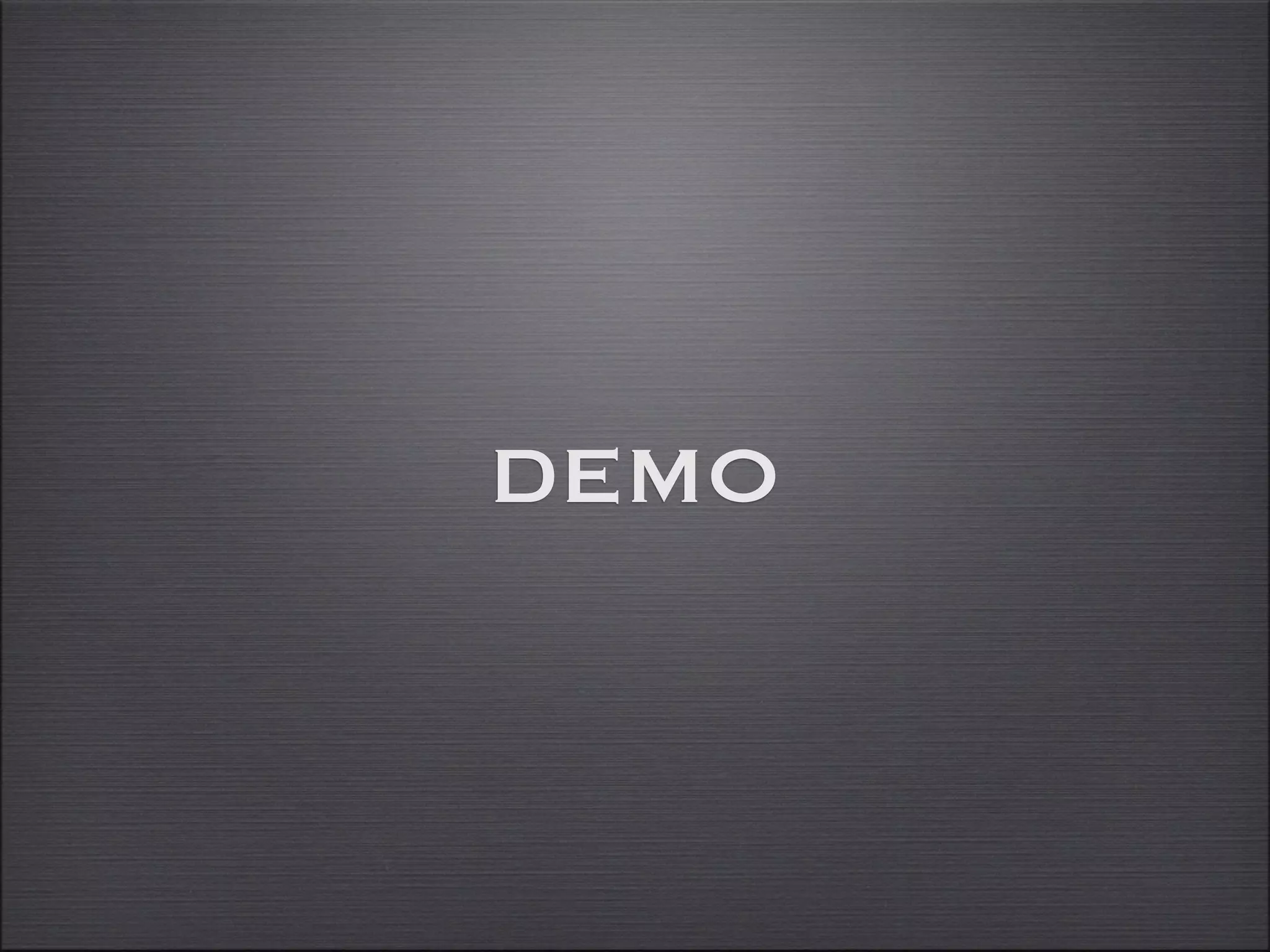 DEMO
 