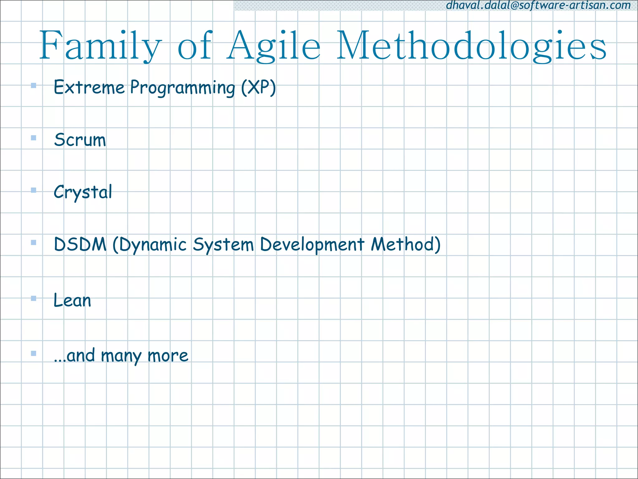 Agile Methodologies