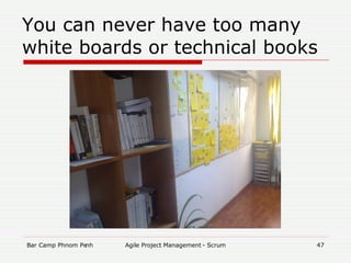 You can never have too many white boards or technical books 
