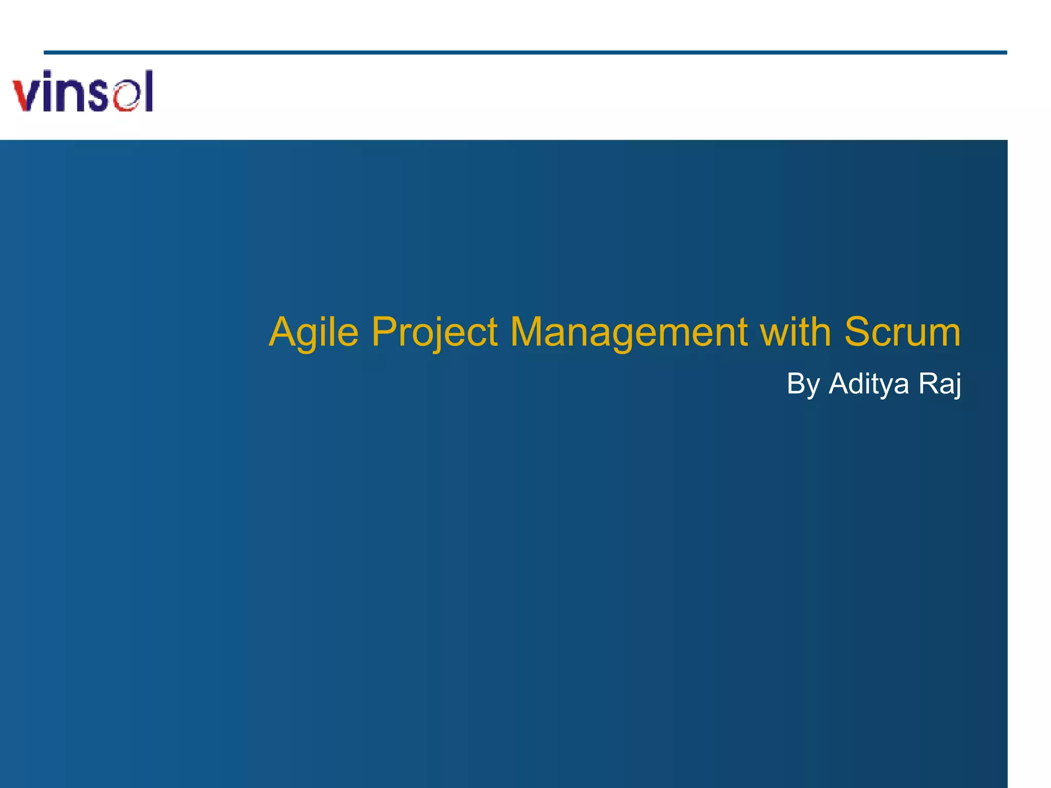 Agile Project Management with Scrum By Aditya Raj 