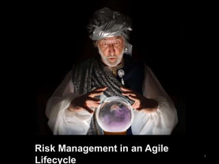1
Risk Management in an Agile
Lifecycle
 