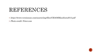  https://www.versionone.com/assets/img/files/CHAOSManifesto2013.pdf
 Photo credit: Foter.com
 