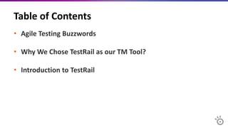 Agile test-management-test-rail-lastest | PPTX