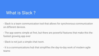Agile with slack | PPTX