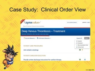 Case Study: Clinical Order View
 