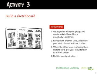 Sketchboards + Prototypes
