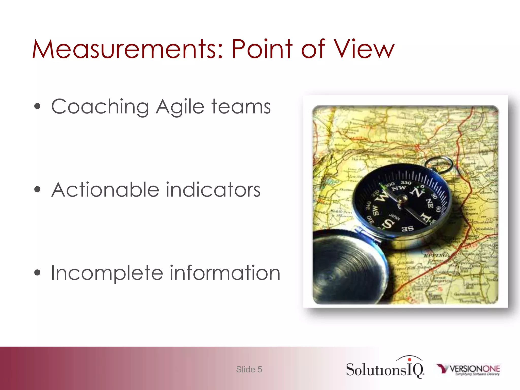 Agile 101 Basic Measurement