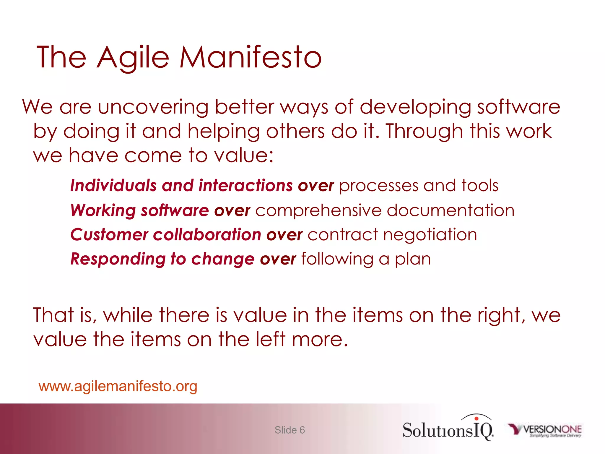 Agile 101 Basic Measurement