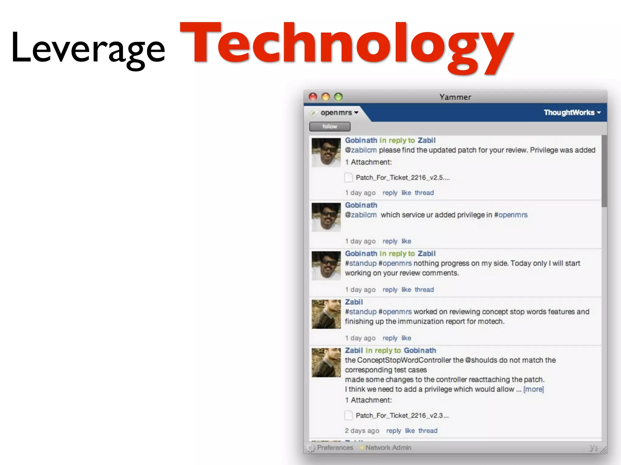 Leverage Technology
 