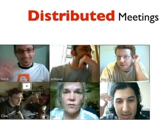 Distributed Meetings
 