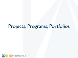 Projects, Programs, Portfolios
 