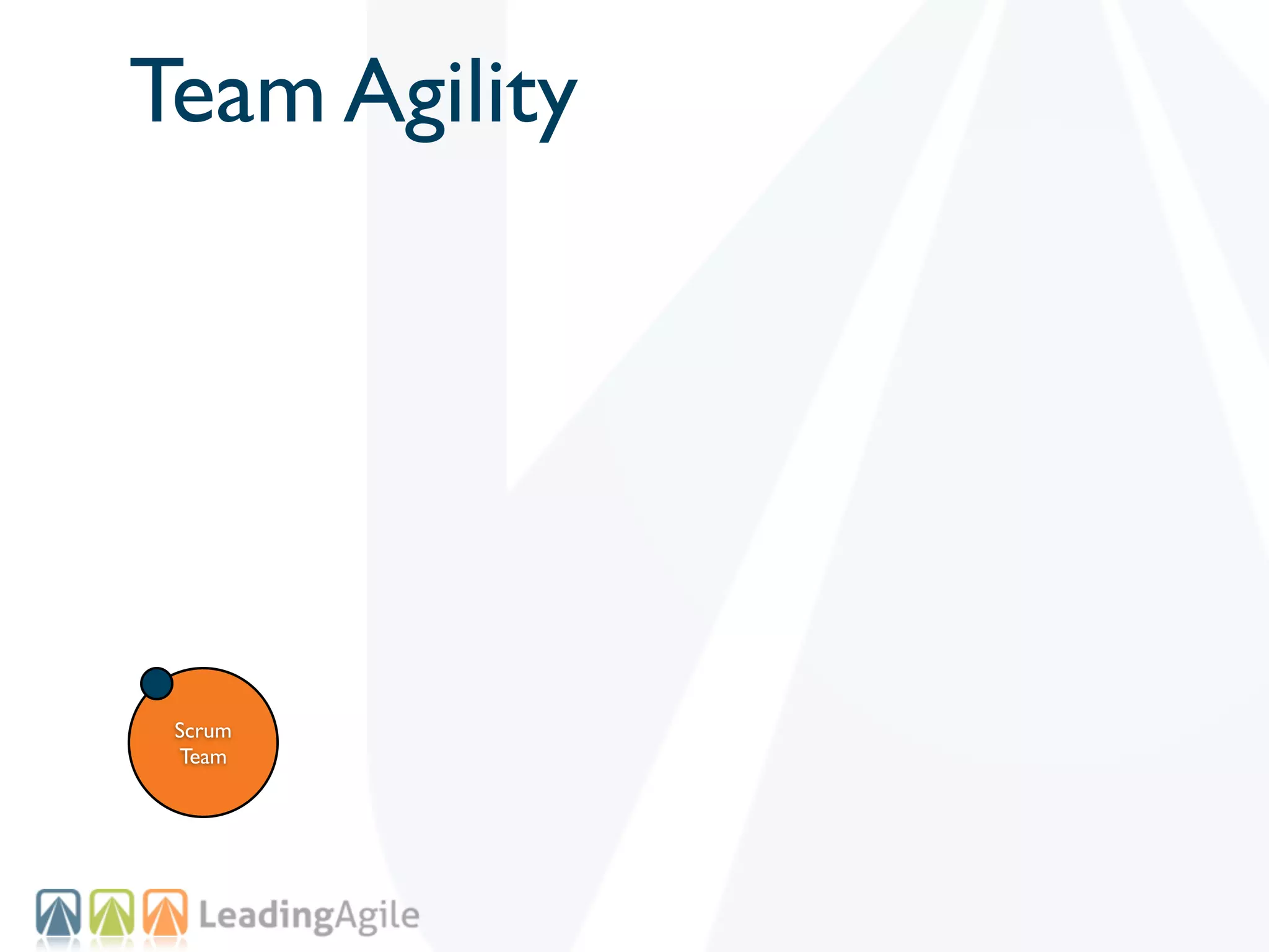 Team Agility




 Scrum
 Team
 