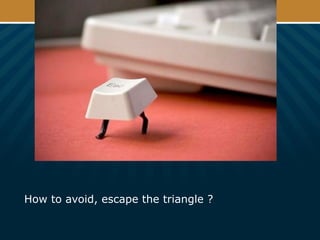 How to avoid, escape the triangle ?
 