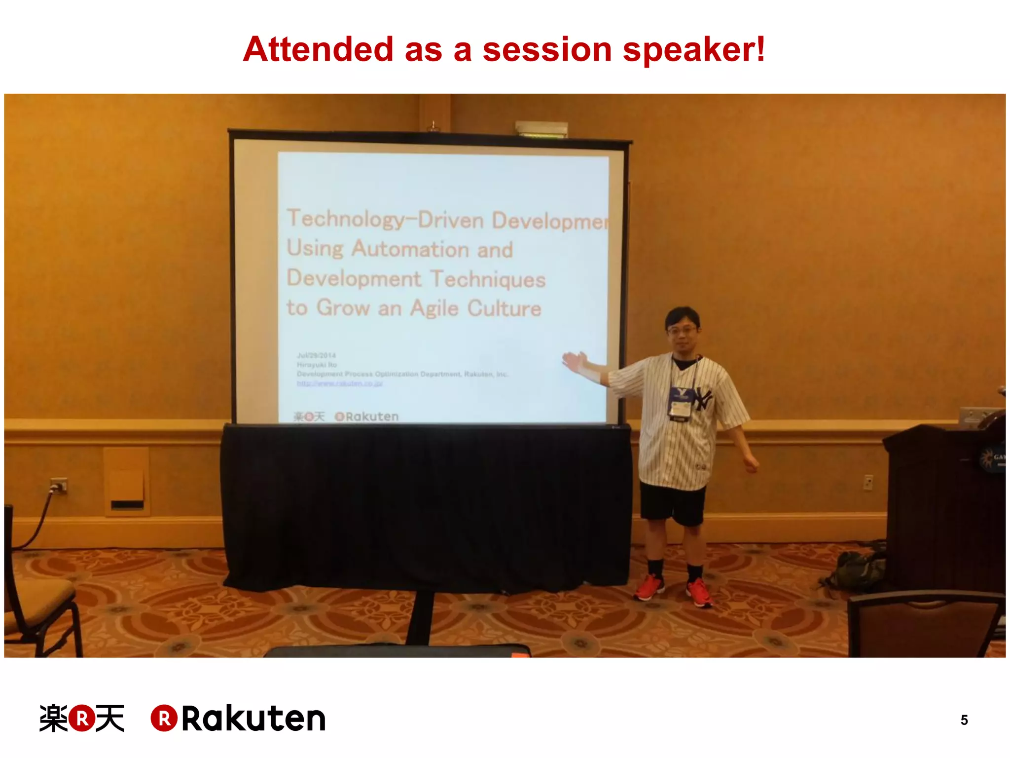 5 
Attended as a session speaker!  