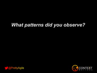 What patterns did you observe?
 