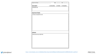 @davidjbland https://www.dropbox.com/s/lv0a2b0oxreffqu/Experiment%20Report%20Worksheet%20-%20PRECOIL%201.0.pdf?dl=0
 
