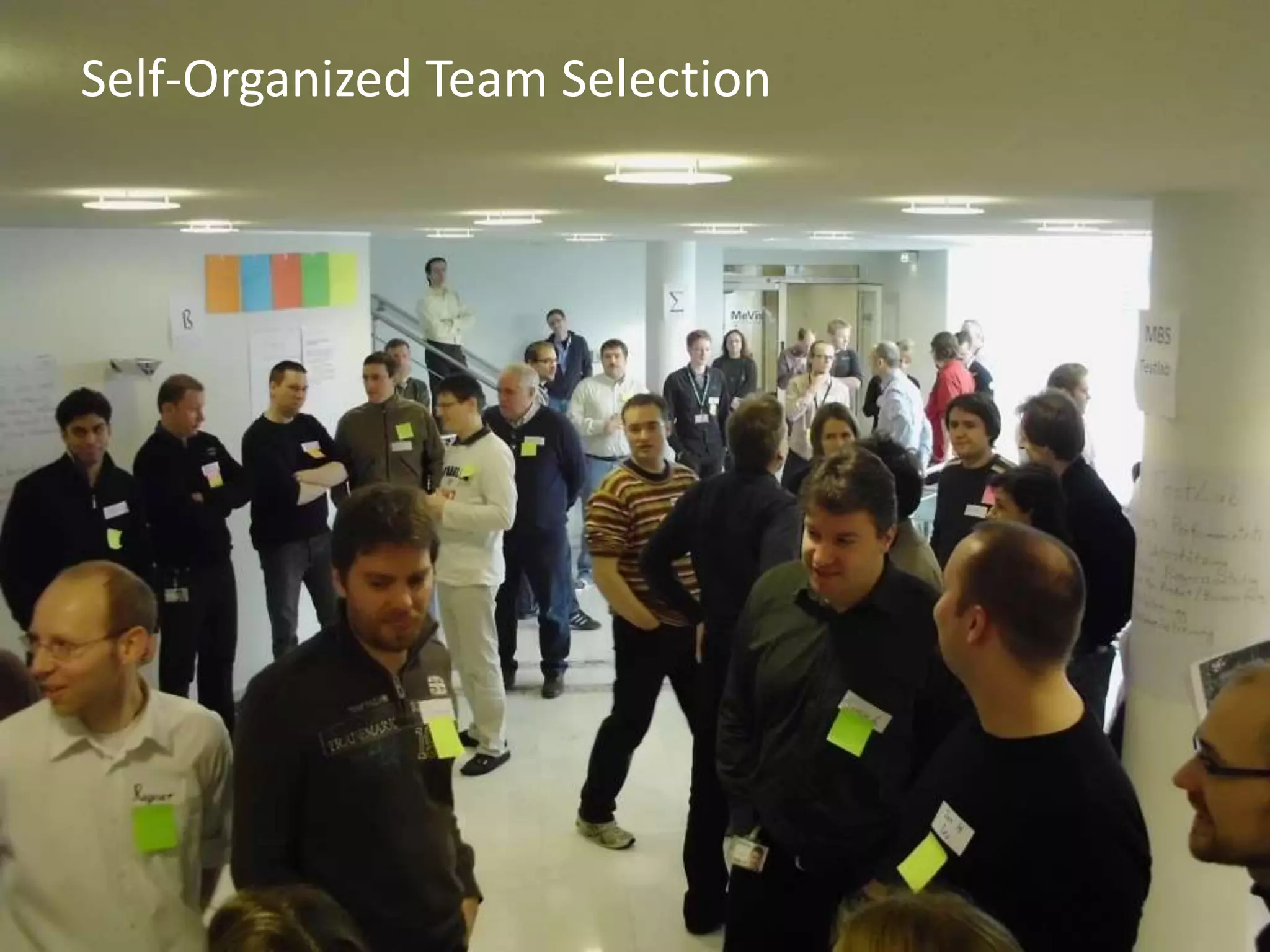 11
Self-Organized Team Selection
 