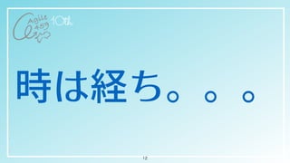 時は経ち。。。
12
 