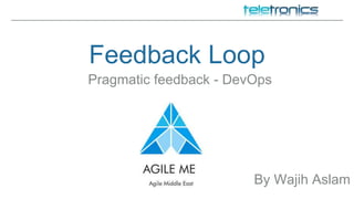 Feedback Loop
Pragmatic feedback - DevOps
By Wajih Aslam
 