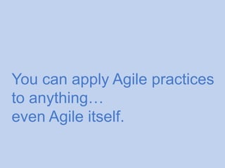 Agile Agile: Adapting Practices to Support Explosive Growth by Ben Foster