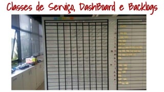 Classes de Serviço, DashBoard e Backlogs
 
