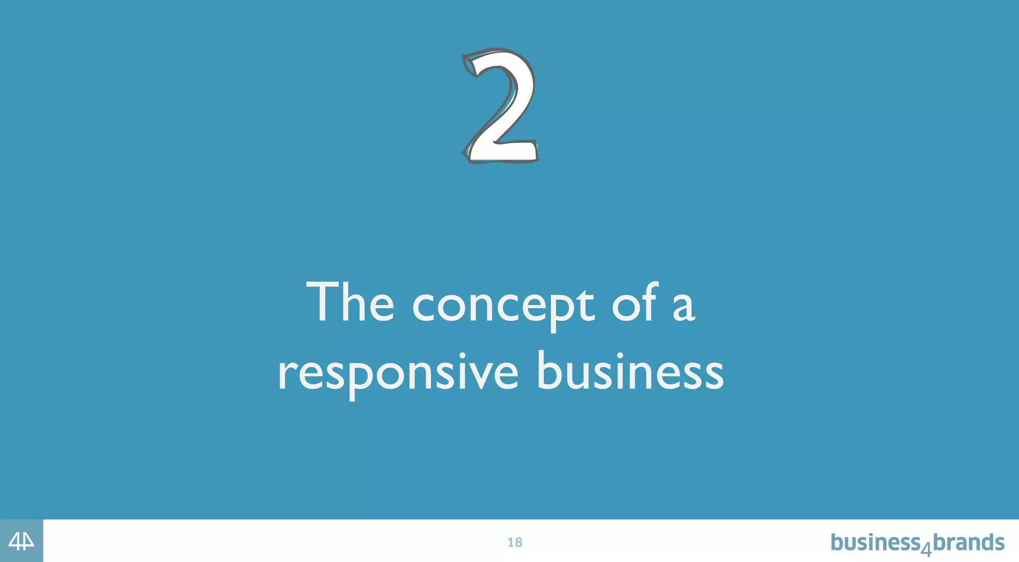 18
The concept of a
responsive business
 
