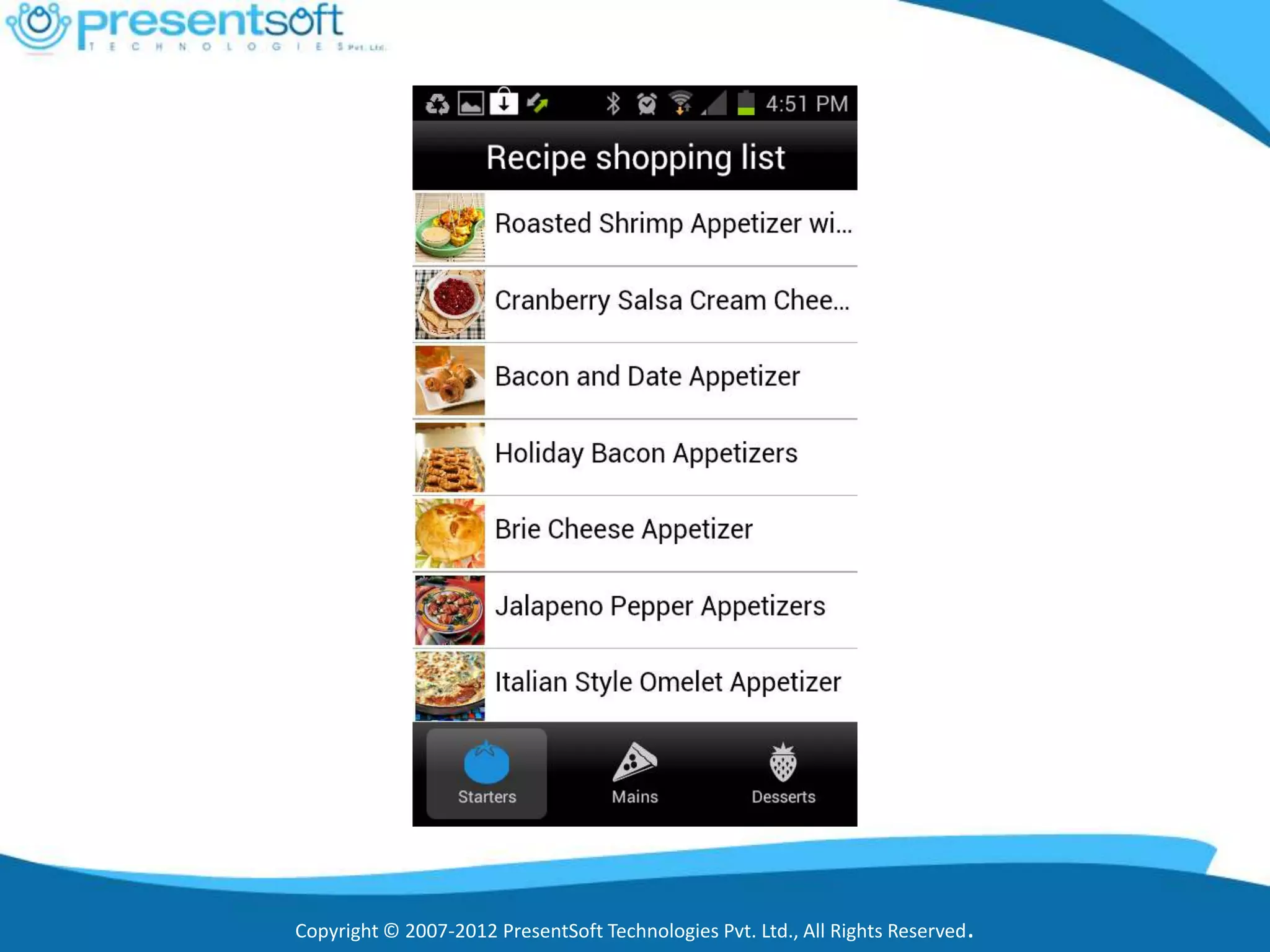 Copyright © 2007-2012 PresentSoft Technologies Pvt. Ltd., All Rights Reserved.
 