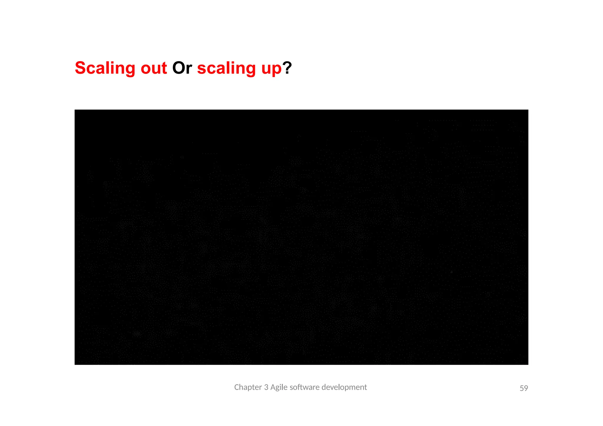 Scaling out Or scaling up?
Chapter 3 Agile software development 59
 