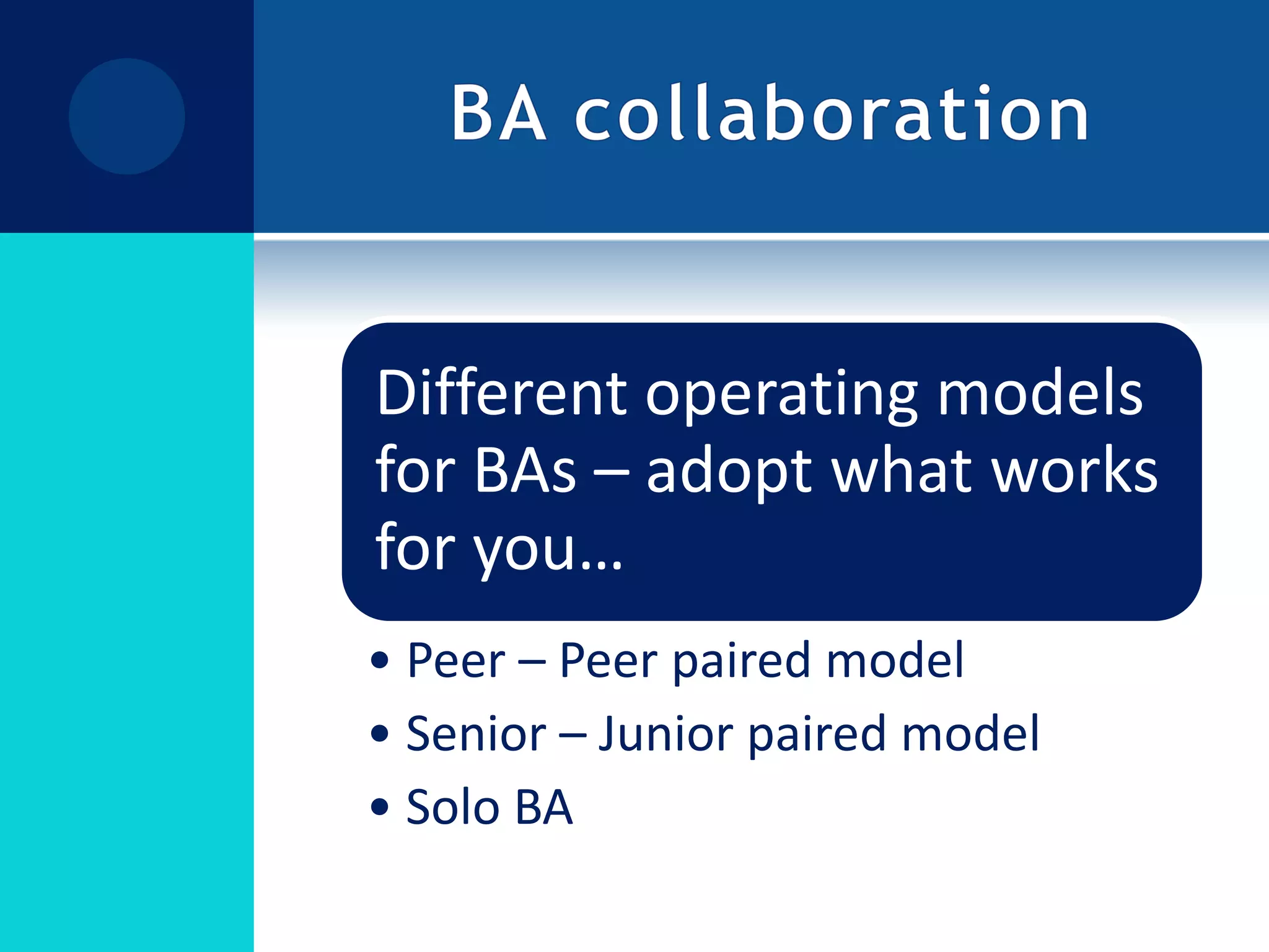 BA collaboration