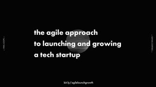 the agile approach
to launching and growing
a tech startup
—VIRALLOOPS—
—SAVVASZORTIKIS—
bit.ly/agilelaunchgrowth
 