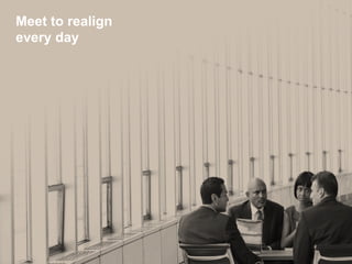 Meet to realign
every day
 