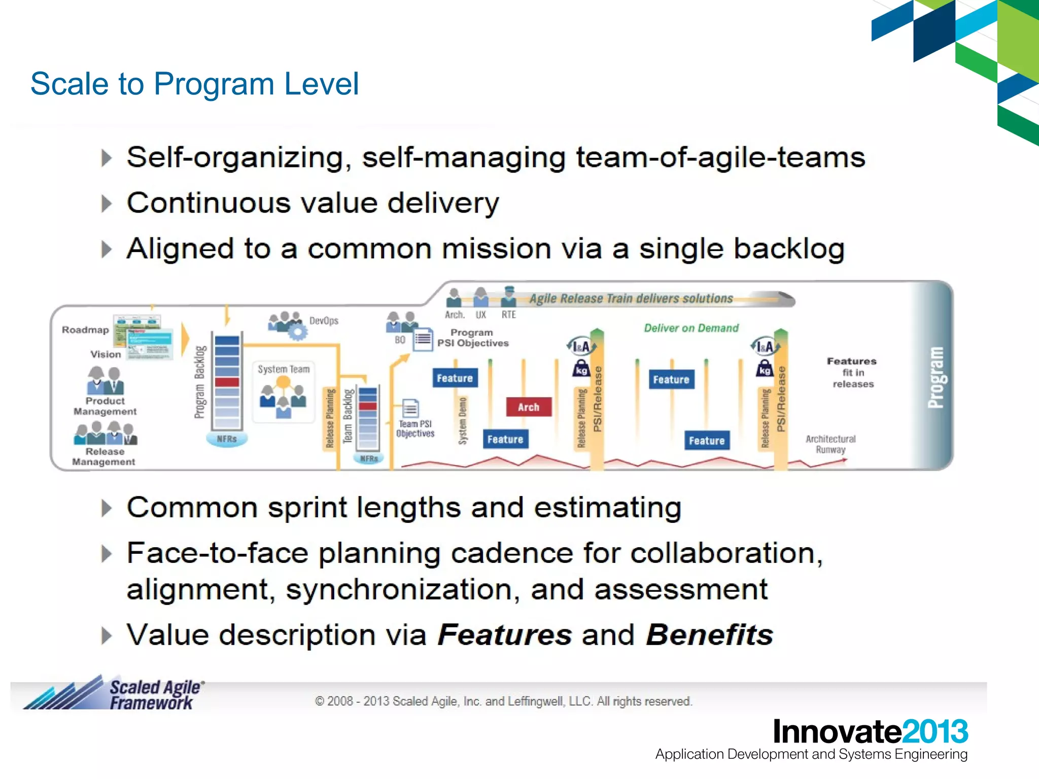 Scale to Program Level

 