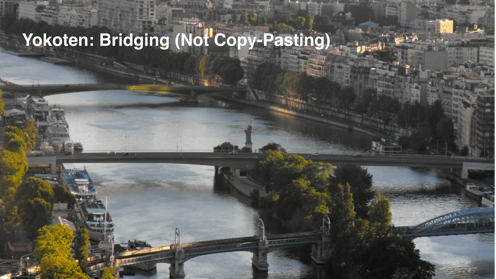 MATTPHILIP.WORDPRESS.COM
Yokoten: Bridging (Not Copy-Pasting)
 