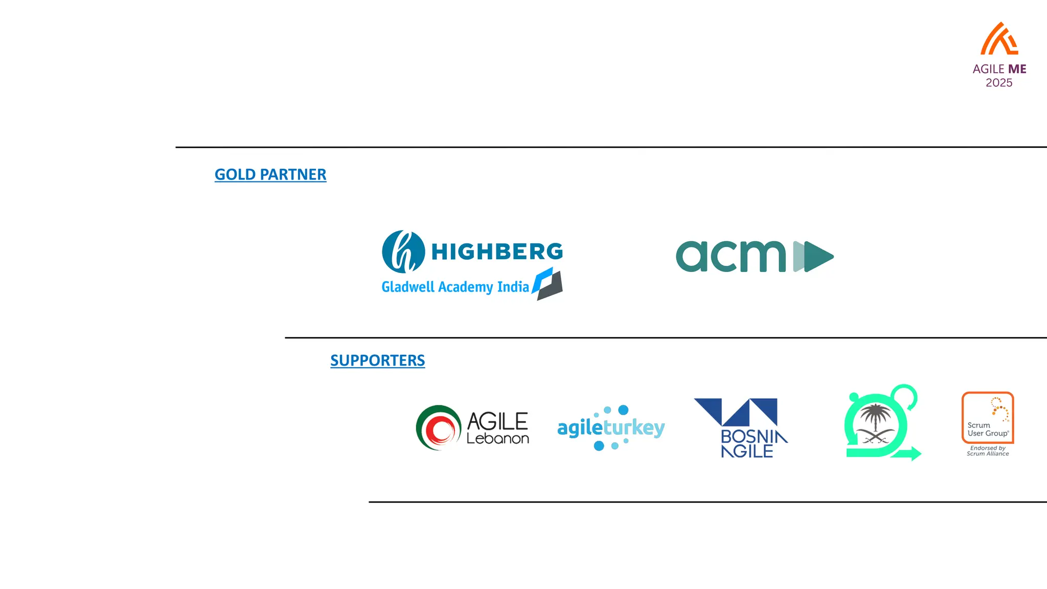 SUPPORTERS
GOLD PARTNER
 