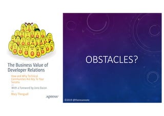 ©2019 @theresaneate
OBSTACLES?
©2019 @theresaneate
 