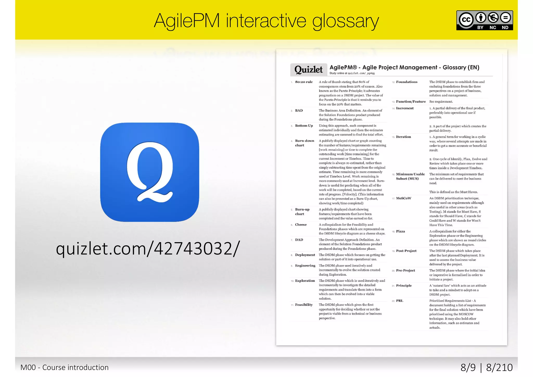 M00 - Course introduction 8/10 | 8/211
 