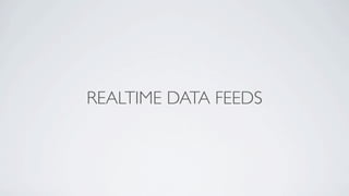 REALTIME DATA FEEDS
 