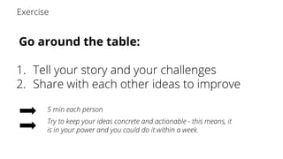 Go around the table:
 