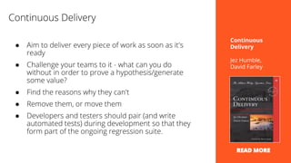 ●
●
●
●
●
Continuous
Delivery
Jez Humble,
David Farley
 