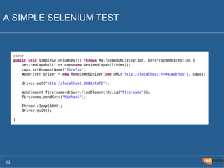 A SIMPLE SELENIUM TEST 
62 
 