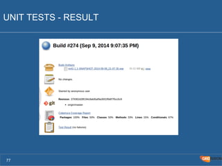 UNIT TESTS - RESULT 
77 
 