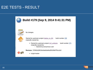 E2E TESTS - RESULT 
83 
 
