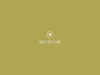 Sandra Nina Eisele   I   Agile Branding




      06

BUILD-TEST-LEARN
 