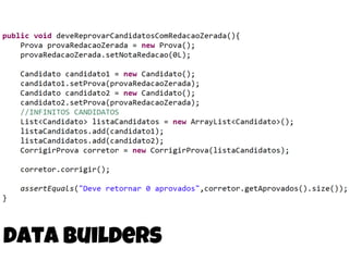 data builders
 
