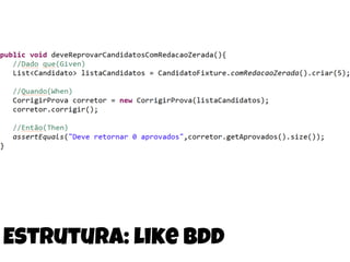 Estrutura: like bdd
 