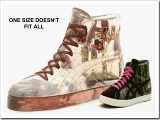 Antes de começar ONE SIZE DOESN’T FIT ALL 