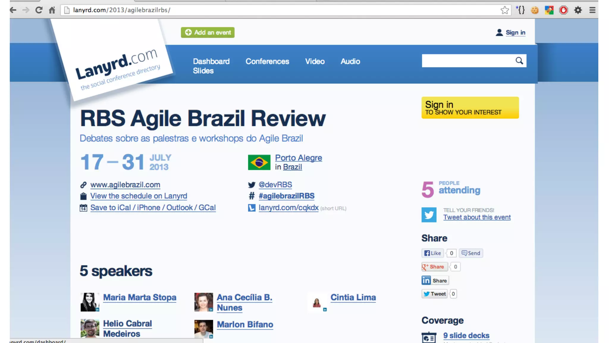 RBS Agile Brazil 2013 Review - HotSpot