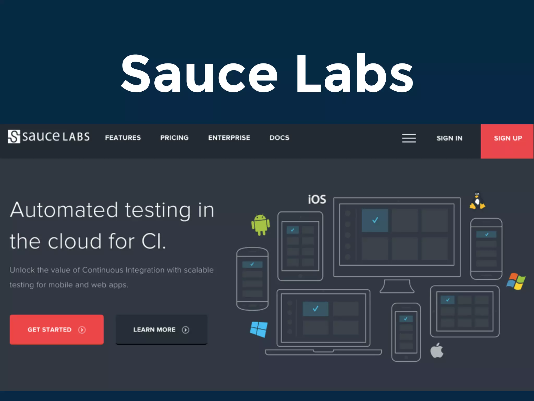 Sauce Labs
 