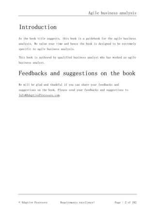 Agile business analysis v1 sample | PDF