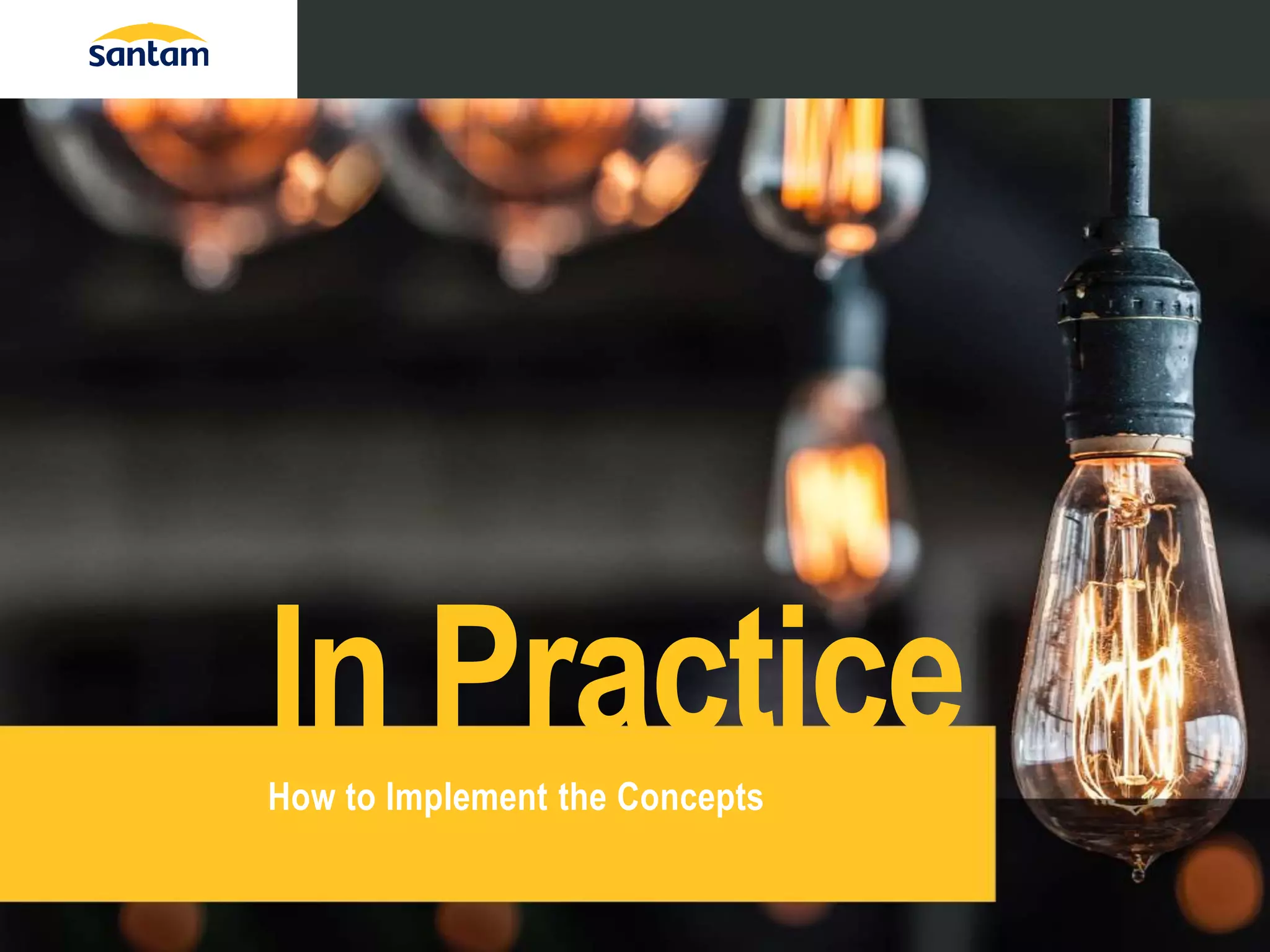 CLICK TO EDIT MASTER TEXT STYLESHow to Implement the Concepts
In Practice
 